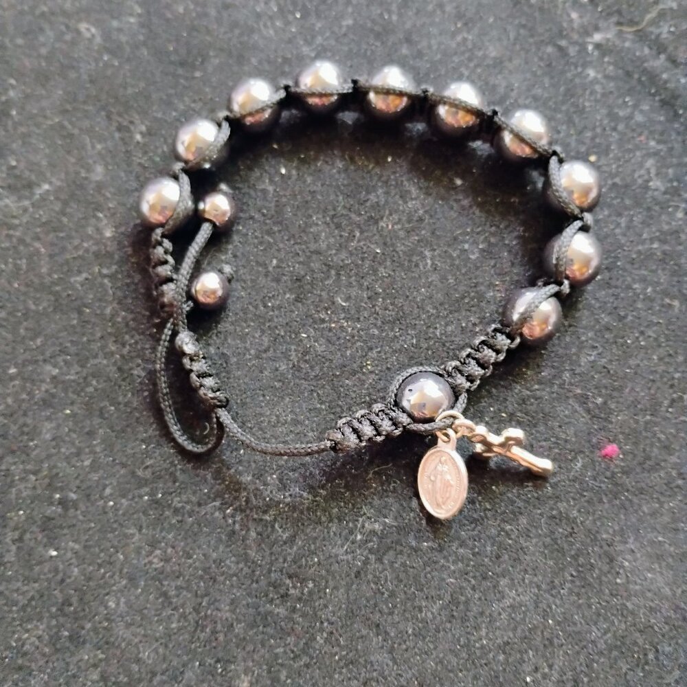 Sizeable religious beaded bracelet